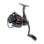 Profile view of the Okuma Ceymar A C3000A spinning reel showing the black frame and gold accents.