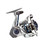 Side profile of Okuma Safyre size 3000 spinning reel showing the high-speed gear ratio housing.