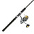 Okuma Avenger spinning reel mounted on graphite composite rod