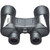 Bottom-up view of the Bushnell Spectator Sport binoculars, detailing the non-slip rubber armor chassis and underbelly construction.
