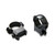 A complete pair of Burris CZ-Style 1-inch medium rifle scope rings showing the cross-bolt mounting base anchors.