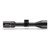 Right side profile view of a matte black Burris Fullfield IV riflescope with red accent ring on a solid white background