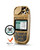 Straight-on front view of a tan Vortex ACE Ballistic Weather Meter showcasing the digital display screen data
