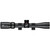 Horizontal right side profile view of a matte black Simmons 3-9x32mm rimfire riflescope on a solid white background