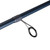 Detailed close-up view of an ergonomic black reel seat component on a Fenwick Elite Walleye fishing rod