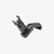 Black steel Magpul MBUS Pro offset front back-up sight featuring a Melonite finish on a solid white background