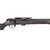 Close-up profile view of the black matte receiver, bolt handle, and Picatinny optics rail on a Savage Arms 93R17 FV-SR rifle.