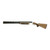 Left side profile view of a CZ Redhead Premier over and under shotgun with an engraved silver receiver and walnut stock.
