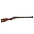 Right side profile view of a Henry H001M Classic .22 WMR lever-action rifle featuring an American walnut stock and blued finish.