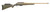 Right profile view of a Ruger American Rifle Generation II bolt-action rifle featuring a green splatter stock and a tan spiral-fluted barrel on a plain white background