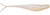 Z-Man Scented Jerk ShadZ 3.5-inch split-tail soft jerkbait in Gussy's Glimmer Blue colorway, showing the translucent pearl body with fine blue glitter flake.