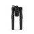 Angled front view of a folded black MDT GRND-POD rifle bipod with Picatinny attachment.