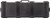 Flat front view of a closed black Pelican V800 Vault long gun equipment case with heavy duty carry handles.