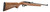 Right front-angle profile view of a Ruger 10/22 Carbine semi-automatic rimfire rifle with a hardwood stock.
