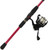 Streamside Warrior pink spinning rod and reel combo for freshwater fishing