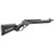 An angled perspective shot from behind the buttstock of a black Marlin Model 336 Dark Series lever-action rifle against a white background. Focuses on the thick rubber recoil pad, the integrated sling mount attachments on the polymer stock, leading forward to the oversized operating loop and tactical handguard rail assembly.