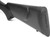 LimbSaver Precision-Fit recoil pad installed onto a matte black synthetic long gun stock against a white background