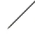 Close-up diagonal view of a black carbon arrow shaft showing the silver metallic field point insert tip assembly