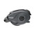 Side view profile of a closed black Quantum Invade low-profile baitcasting reel on a white background