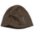 Slightly angled view of a brown Browning acrylic beanie hat on a clean white background