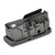 Three-quarter angle view of a black Savage 10, 11, and 12 Short Action 4-round factory magazine on a white background