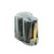 Angled top view of a translucent gray Browning T-Bolt Double Helix magazine loaded with rimfire ammunition