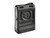 Angled side view of a black polymer Bergara BMR five round factory replacement magazine on a white background