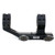 Side profile view of a black one-piece Weaver Thumb-Nut SPR tactical cantilever scope mount on a white background