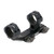 Angled overhead view of a black one-piece Weaver SPR tactical extended scope mount on a white background