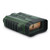 Angled rear view of Konuspy-19 digital night vision binoculars focusing on the wide rectangular LCD viewing screen