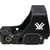 Right side horizontal profile view of a matte black Vortex Defender XL micro red dot sight showing windage and elevation adjustment dials