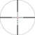 Clean black and white graphic representation of the Vortex illuminated crosshair hunting reticle pattern