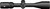 Left side profile view of a matte black Vortex Crossfire HD 4-12x44 riflescope on a white background