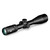 Three quarter front angled view highlighting the long body tube and objective bell of a black scope