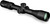 Three quarter rear perspective view of a matte black Vortex Diamondback Tactical 4-16x44 FFP riflescope showing its exposed tactical turrets