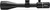Side profile view of a black Burris RT-twenty-five long-range riflescope on a white background