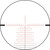 Diagram showing a detailed long-range tactical glass reticle grid configuration pattern