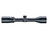 Reverse side profile view of a black Bushnell R3 three to nine by forty riflescope on a white background