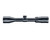 Side profile view of a black Bushnell R3 three to nine by forty hunting riflescope on a white background