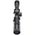 Top-down overhead view of a black Simmons Pro Rimfire 3-9x32 riflescope displaying elevation and windage turrets