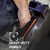 Close-up of a hand gripping the heavy-duty handle of a black Pelican Vault hard case