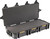 Three-quarter angle view of an open Pelican Vault V700 hard case revealing its layers of foam interior