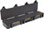 Three-quarter angle view of an open Pelican Vault V770 single rifle hard case showing empty protective foam interior