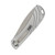 Left profile view of a closed Remington Everyday Series stainless steel folding knife showing its pocket clip