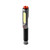 Vertical front view of the slim black NEBO Larry 500 Flex work light showcasing its long rectangular LED array