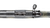 Close-up top profile view of the steel bolt-action receiver and action assembly on a white background