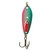 Get the Watermelon Clacker Lure, a red and green fishing lure with a clacker design that mimics feeding fish sounds. Order now at theoutdoorsman.ca