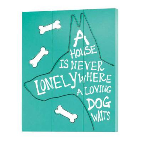 'Where a Loving Dog Waits' Wall Plaque
