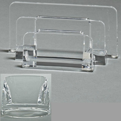 Clear Acrylic Letter Sorter and Cell Phone Holder