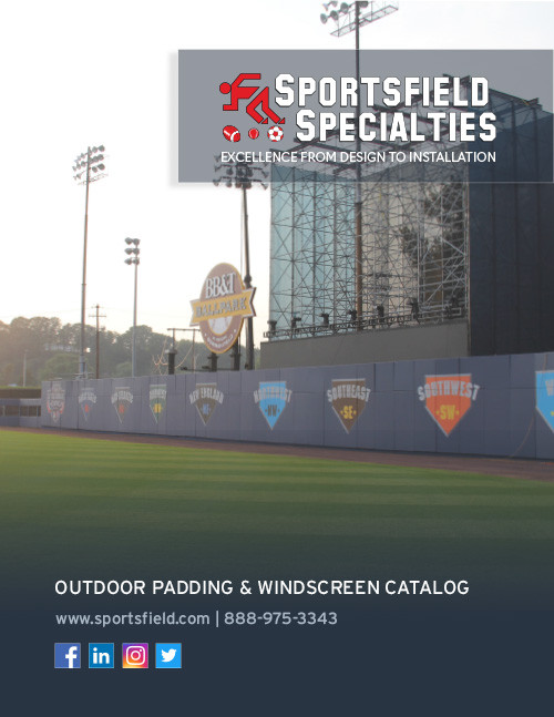 2022 Sportsfield Specialties - Padding & Windscreen Catalog